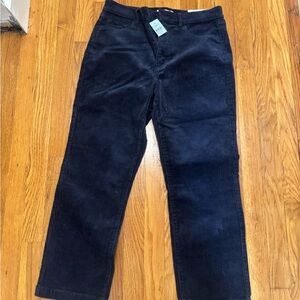 LOFT Dark Blue Corduroy Trousers